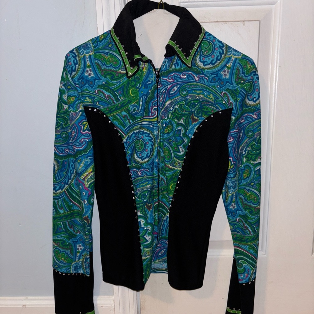 Paisley and Black Western Shirt